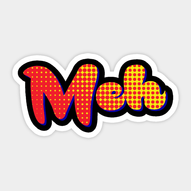 Meh Sticker by AlondraHanley